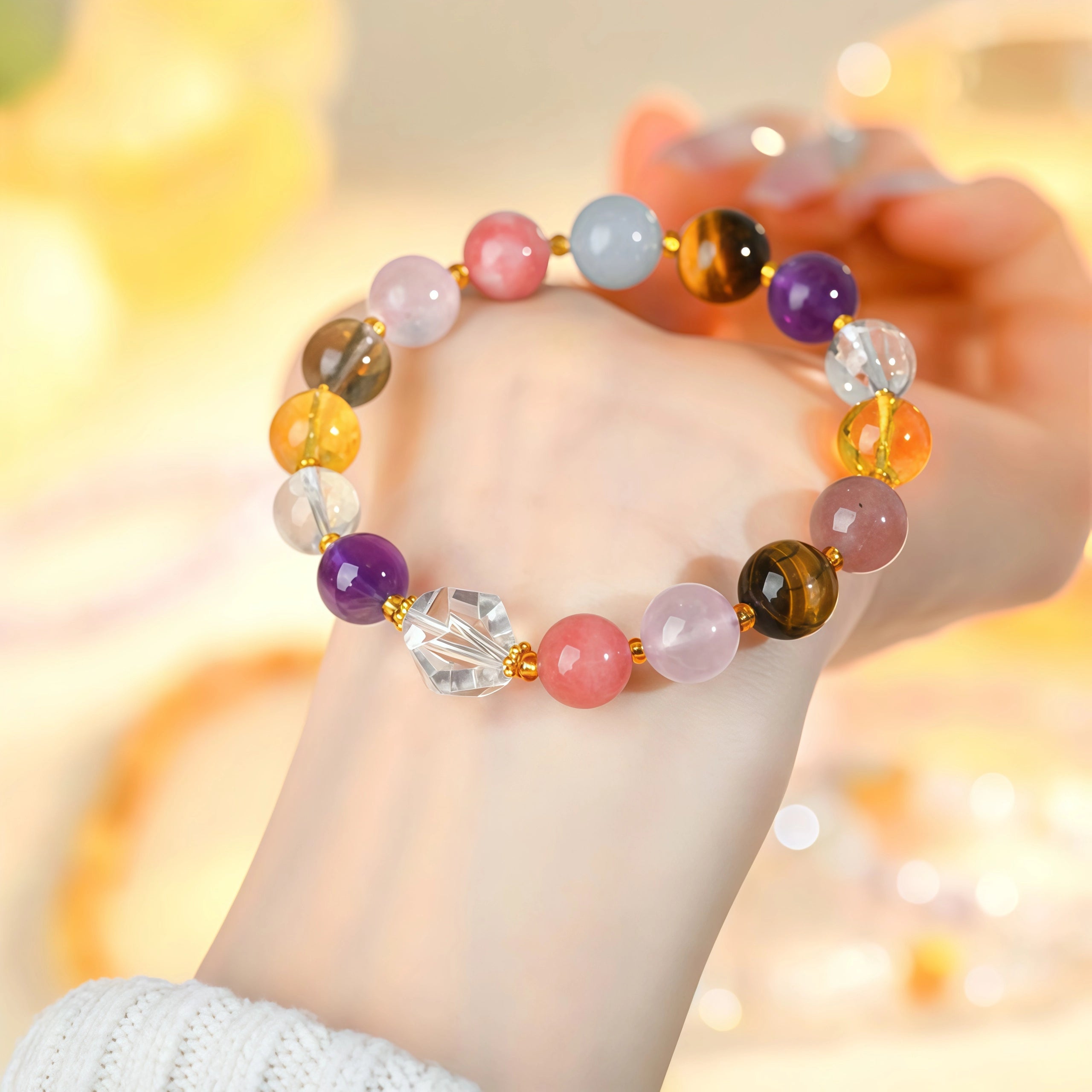 Cosmic Harmony - Multi-Gem Full Spectrum Energy Bracelet