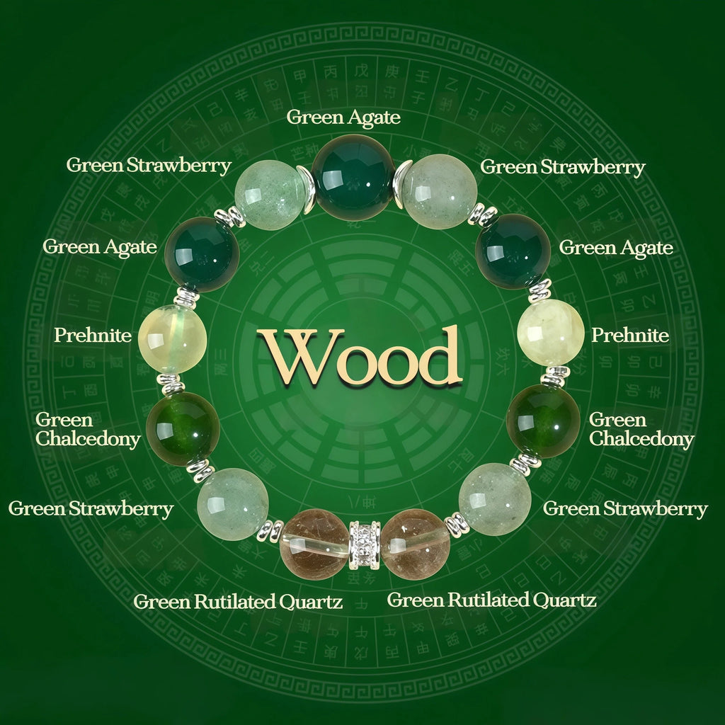 Verdant Vitality - The Wood Element Growth Bracelet