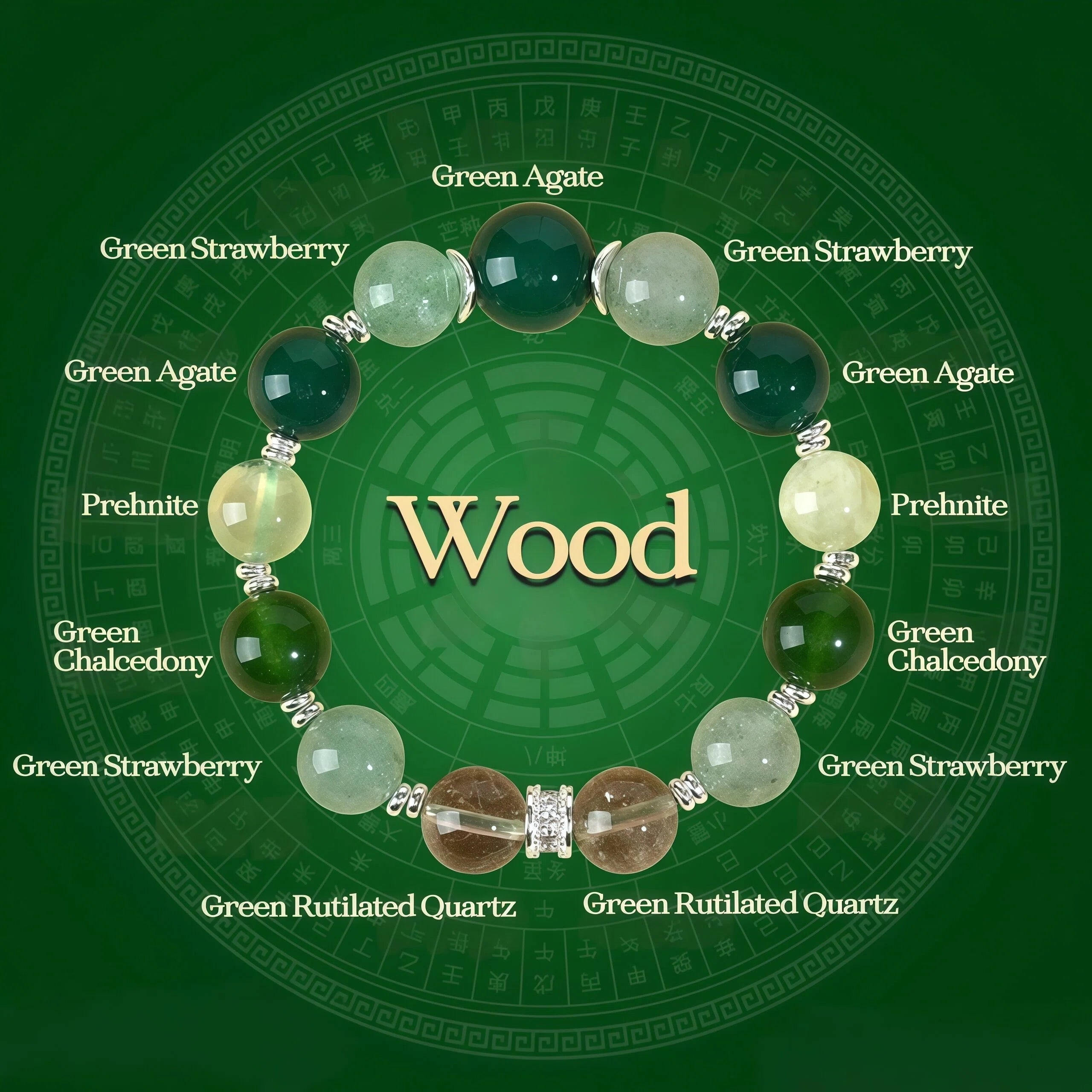 Verdant Vitality - The Wood Element Growth Bracelet