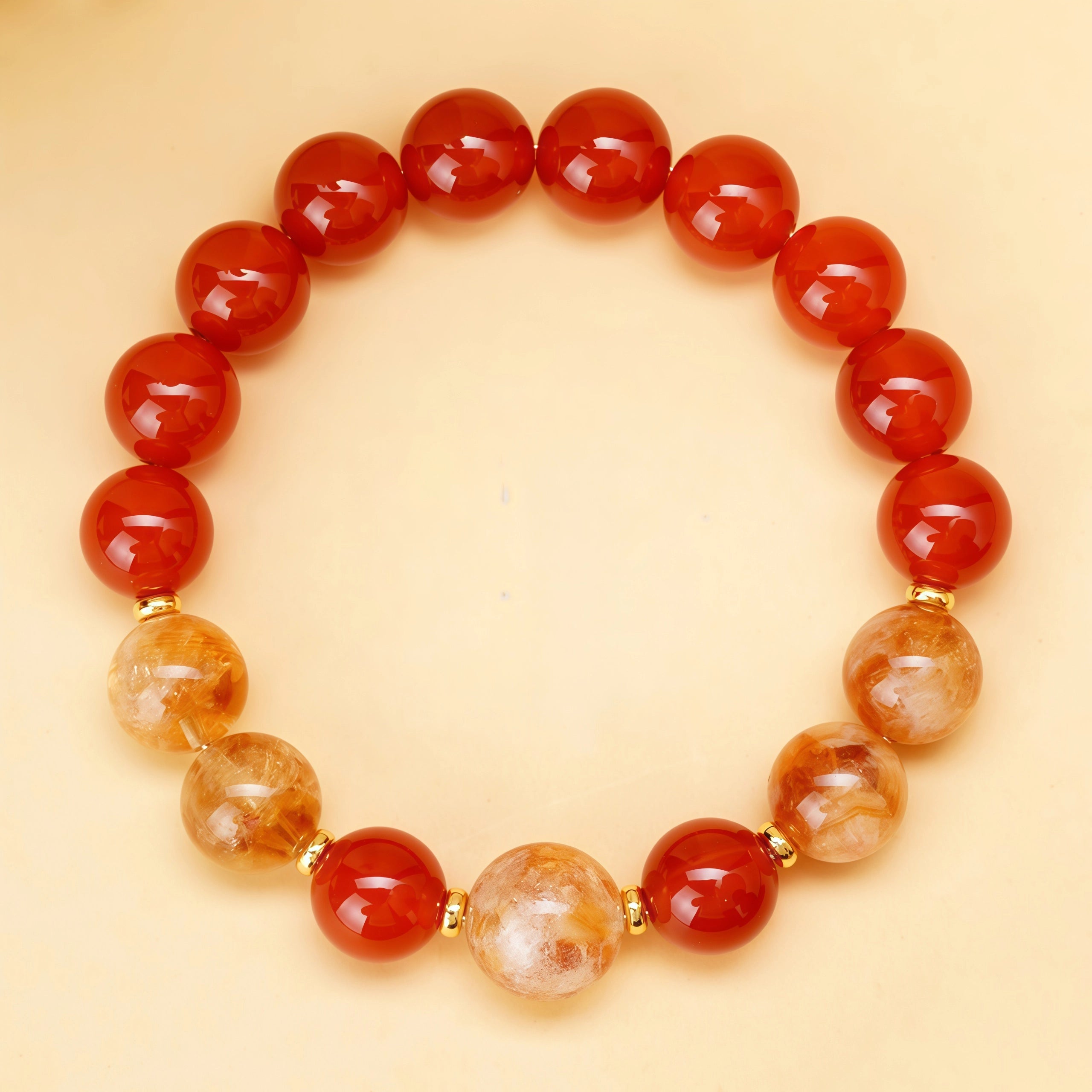 Mars Ignition - Red Agate & Yellow Tourmaline Energy Bracelet