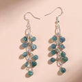Serene Tides - Teal Jadeite Vintage Tassel Earrings