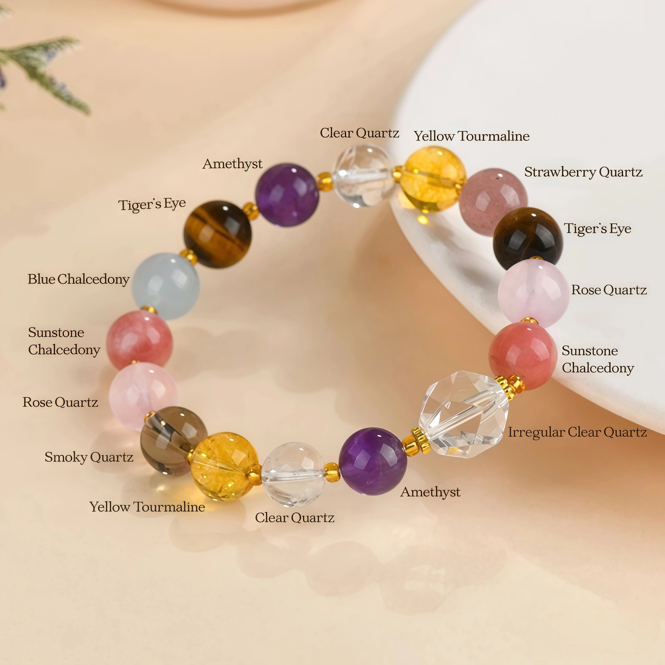 Cosmic Harmony - Multi-Gem Full Spectrum Energy Bracelet